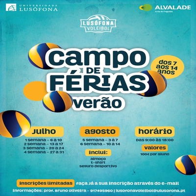 Campo de Ferias Lusófona Flyer Campo de Férias Verão 92804
