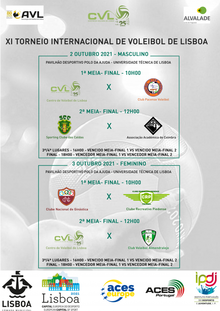 "XI Torneio Internacional de Voleibol de Lisboa" do CVL "XI Torneio Internacional de Voleibol de Lisboa" do CVL