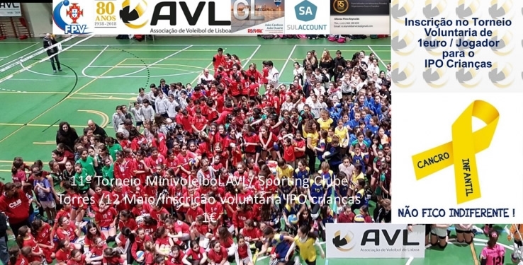 11º Torneio Minivoleibol AVL &quot;Circuito Professor António Martins&quot; 2017/2018- 12 Maio Sporting Clube Torres