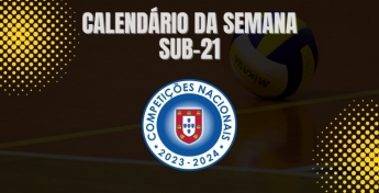 CALENDÁRIO DA SEMANA 14 E 15 DE OUTUBRO - SUB-21