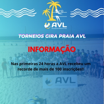 Recorde de inscrições no Torneio Gira Praia!