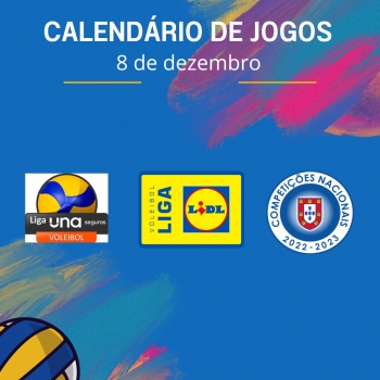 JOGOS DA LIGA UNA E LIGA LIDL NESTE FERIADO