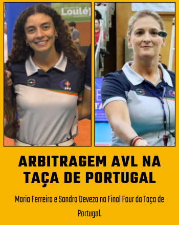 A arbitragem da AVL nas finais da Taça de Portugal